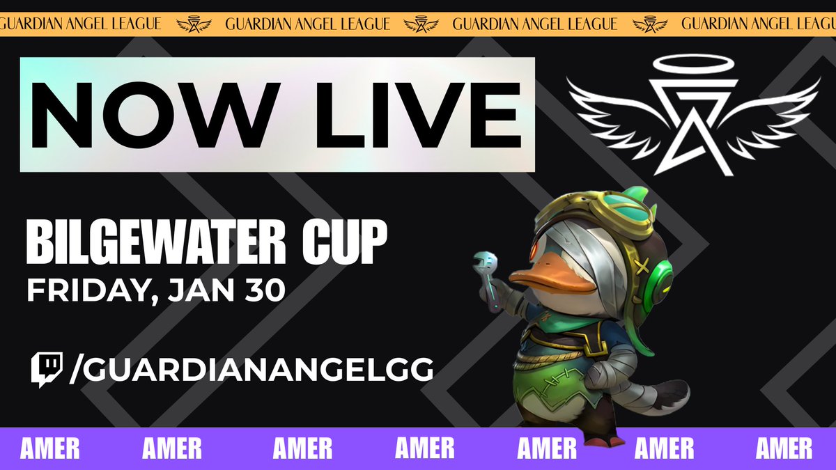 GALeagueTFT's tweet photo. GAL is LIVE co-streaming DAY 1 of the AMER Bilgewater Cup in the #TFTProCircuit! 🌊
Tune in to see who will rise to the top! 👇👇
#TFT #TPC #CompeteTFT https://t.co/aByDxrZkkQ