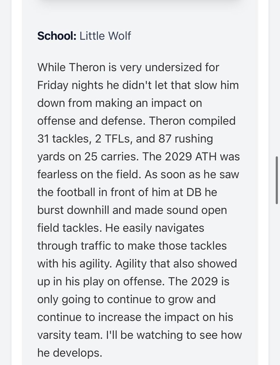 <a href="/TheSchuelke1/">Theron Schuelke</a> had a great freshman year! Can’t wait to see what his future holds!