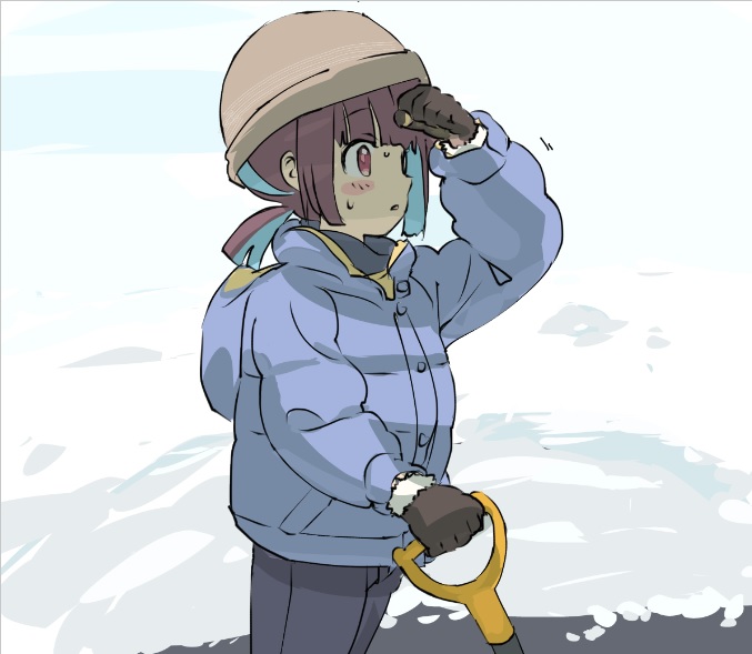 おはってきます
途中絵 