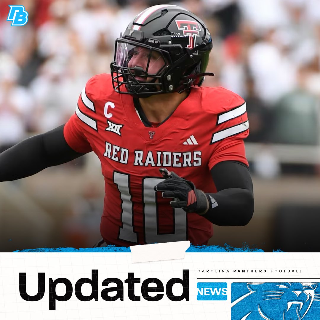 The #Panthers met with <a href="/TexasTechFB/">Texas Tech Football</a> LB Jacob Rodriguez at the <a href="/seniorbowl/">Panini Senior Bowl</a>, per <a href="/thaRBW/">The Real Ball Watcher</a>. #KeepPounding 

Rodriguez (6’1”, 233 LBS) finished the 2025 season with 128 total tackles (63 solo), 11 TFLs, 1 sack, 7 forced fumbles, 4 INTs, 1 QB hit &amp; 6 PBUs. 

Rodriguez won the Chuck
