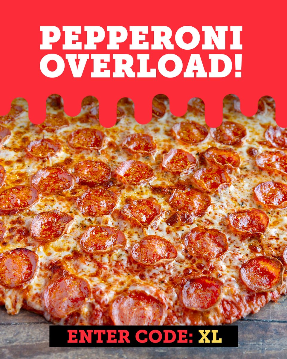 ⚠️ Time's running out! 🕜 Grab some savings (and a few extra squares) with $3 off an XL Thin Crust Pepperoni Pizza with code XL at checkout while this special is ongoing!