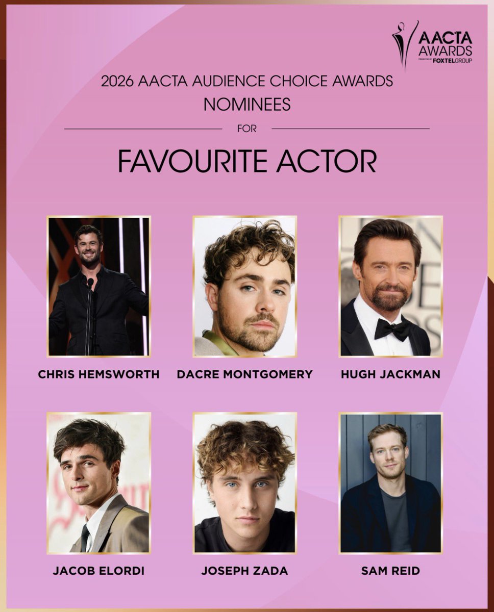 streidupdates's tweet image. The 2026 AACTAs take place in just a week, and Sam is nominated for two awards:

⭐️ Best Lead Actor in a Drama for #TheNewsreader
⭐️ Audience Choice Award for Favourite Actor

Follow along and turn those notifications on for updates 📳