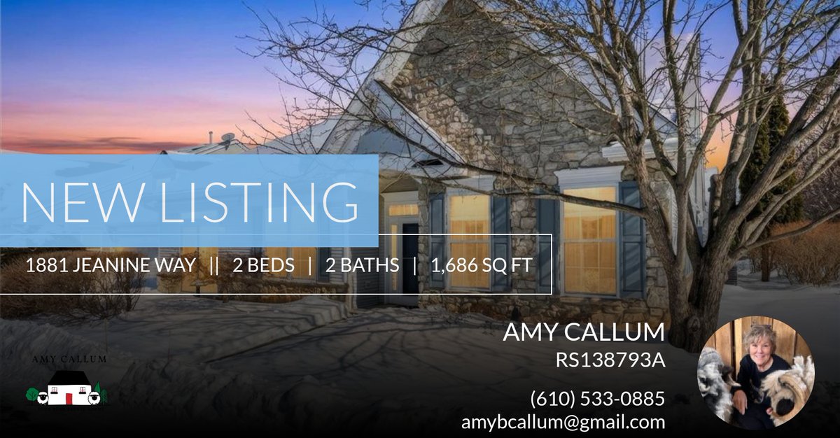 AmyCallumCBH's tweet photo. 📍 New Listing 📍 Take a look at this fantastic new property that just hit the market located at 1881 Jeanine Way in Lower Saucon Twp. Reach out here or at (610) 533-0885 for more information

Amy Callum https://t.co/GANHglN04b https://t.co/NC0yDkjFtr