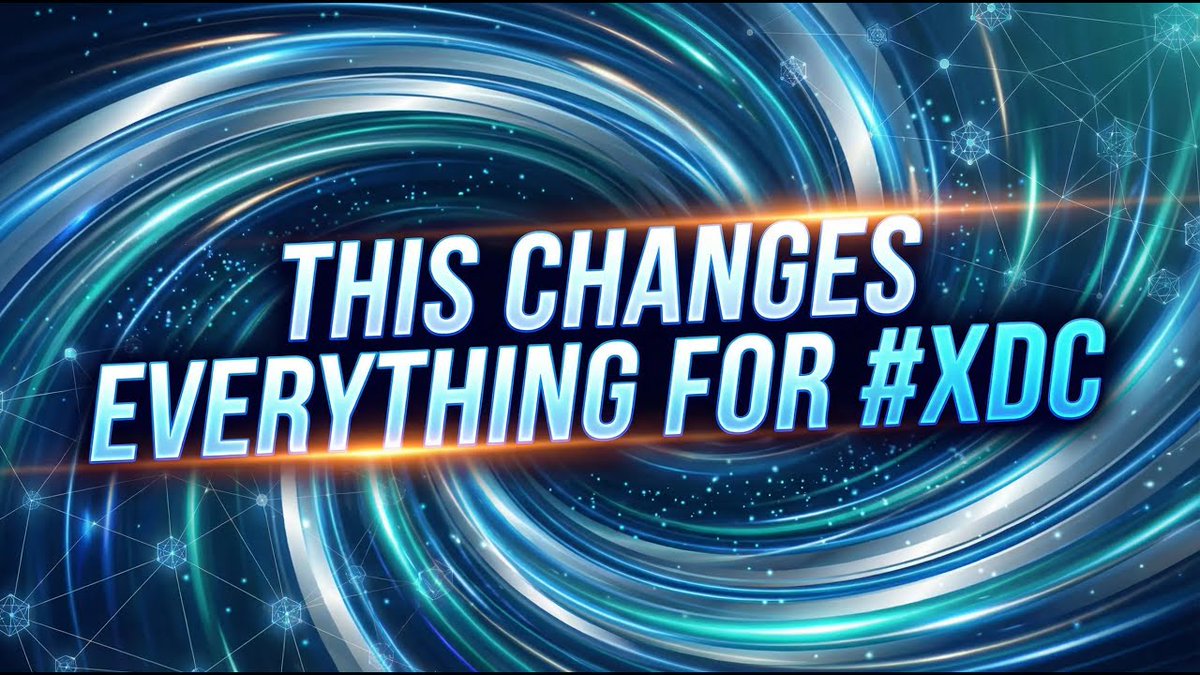 🚨This Changes EVERYTHING for #XDC — The Upgrade That Unlocks Institutional Money!!

youtu.be/R9Qu0ZiyJVw