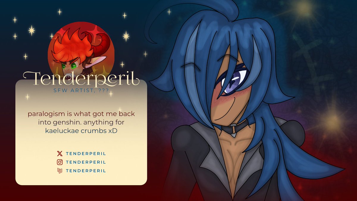 ✨ CONTRIBUTOR SPOTLIGHT ✨

The last (but certainly not least!) of the contributors we have to introduce is Peril (<a href="/tenderperil/">peril ❤️‍🔥</a>)! Peril will find any crumbs for sure, and we'll follow her to the depths of where they came from, so long as it leads back to KLK!