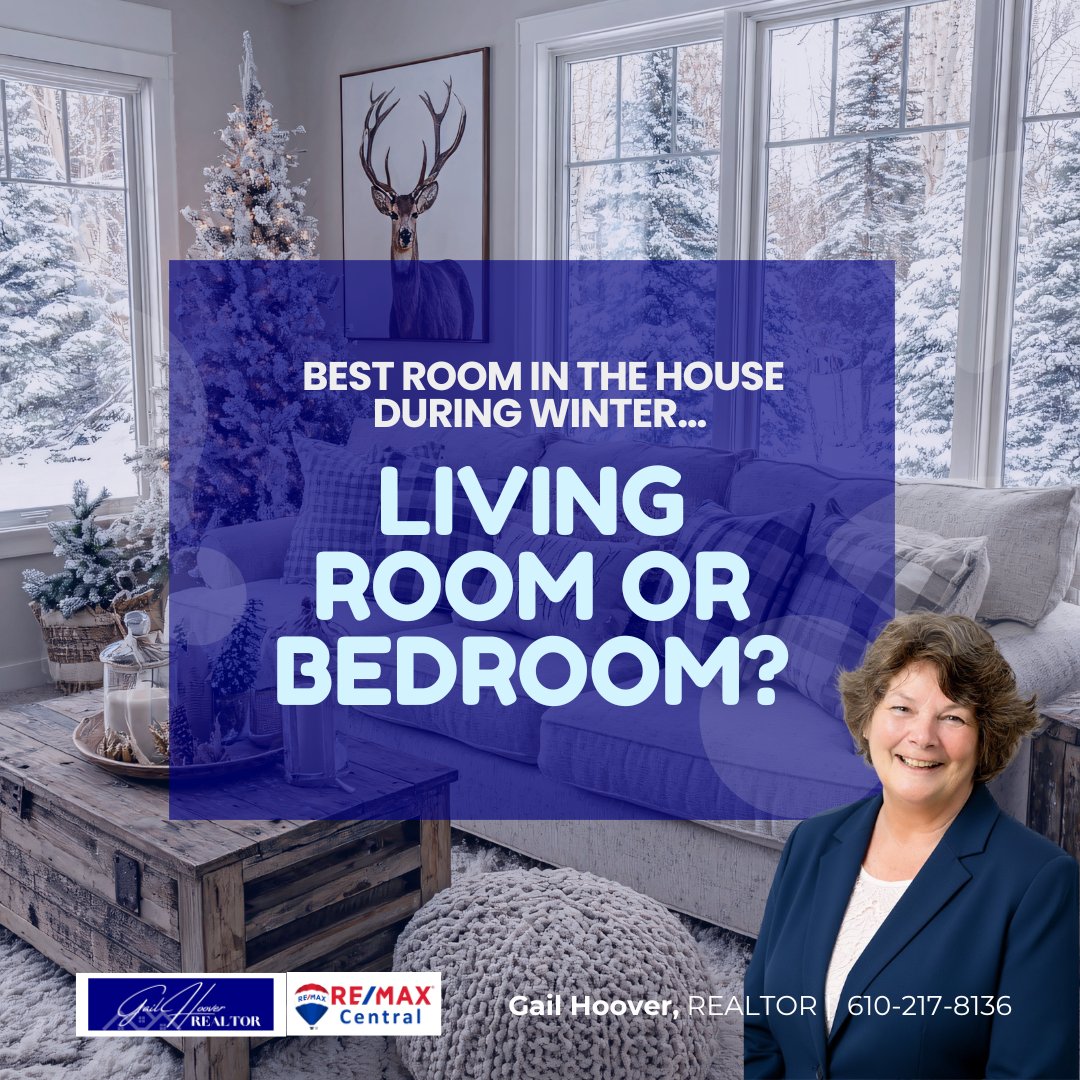 When it’s cold outside, where do you actually spend most of your time at home?

#WinterAtHome #LehighValleyRealtor #LehighValley