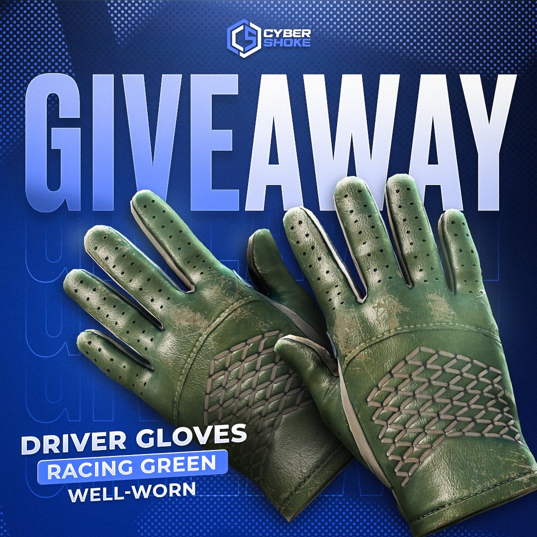 Tomas1120_'s tweet image. 🎁 Driver Gloves | Racing Green WW ($50)

➡️ TO ENTER:

✅ Follow me &amp;amp; @cybershoke
✅ Retweet

⏰ Giveaway ends in 5 days!