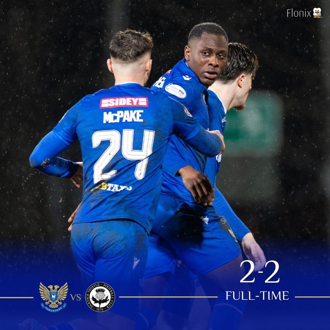 StJohnstone's tweet image. It finishes level at McDiarmid Park.

#SJFC
