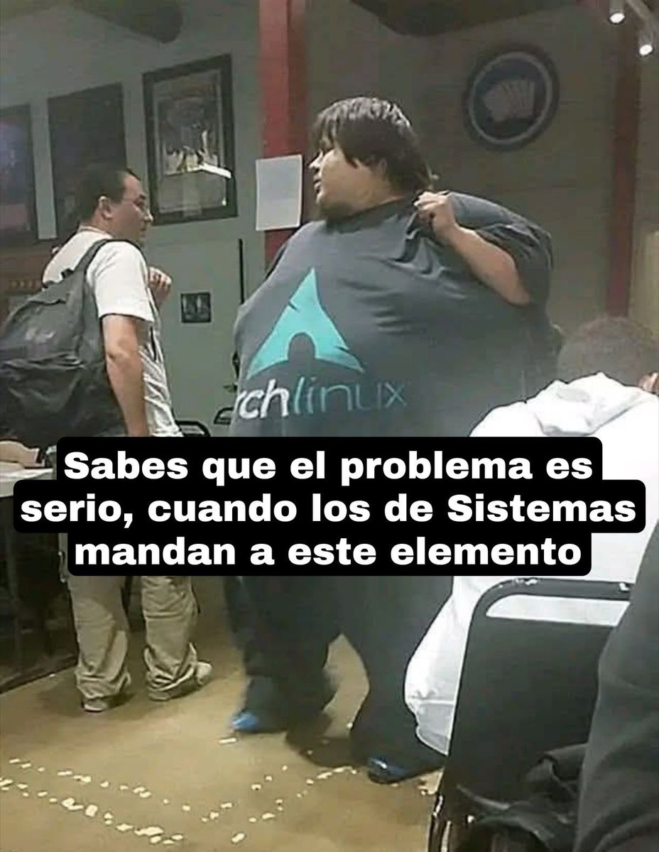 Si tiene panza, es programador de confianza.