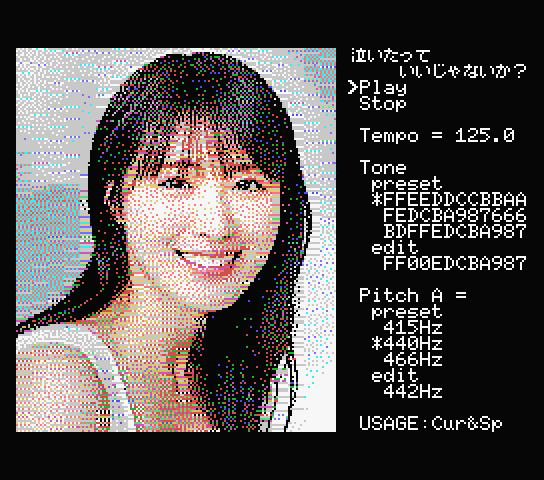 fukui_keeekn's tweet photo. 「泣いたっていいじゃないか？」を #webmsx で演奏してみました。#高山一実 #msx https://t.co/ByB58Yxen1 https://t.co/qsGF2qkjLy