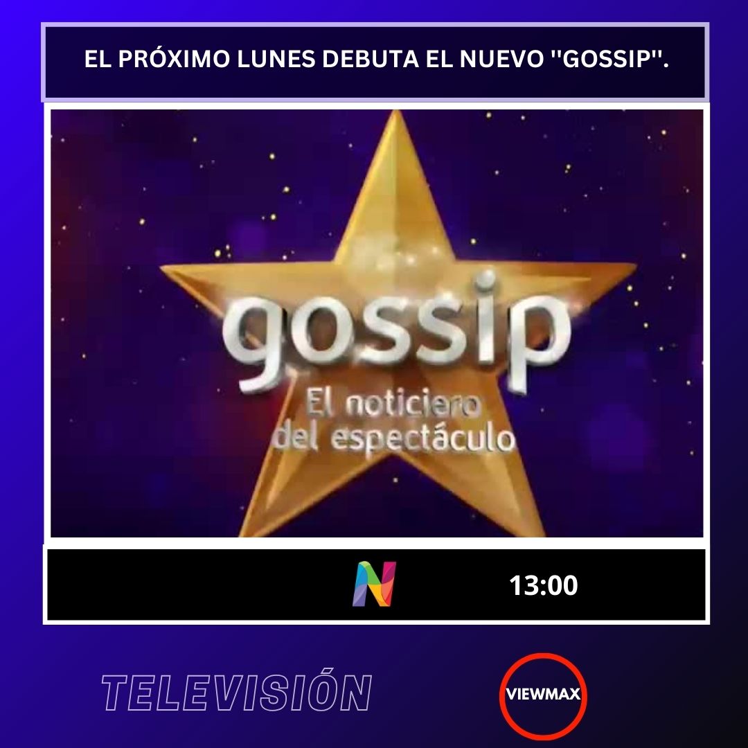 El próximo lunes debuta el nuevo #Gossip.

El programa de espectáculos estrena nueva temporada, ahora con la conducción de <a href="/LeoAriasPrensa/">Leo Arias</a> y <a href="/AnamaFerreira/">Anamá Ferreira 🍍</a>.

Los acompañarán <a href="/esther_teve/">📺 ESTHER TE VÉ</a>, <a href="/CarlaBunnyR/">Carla Bunny R</a> y <a href="/emanuelbonomo/">Emanuel Bonomo</a>

13:00 por @canalnetar 📺
