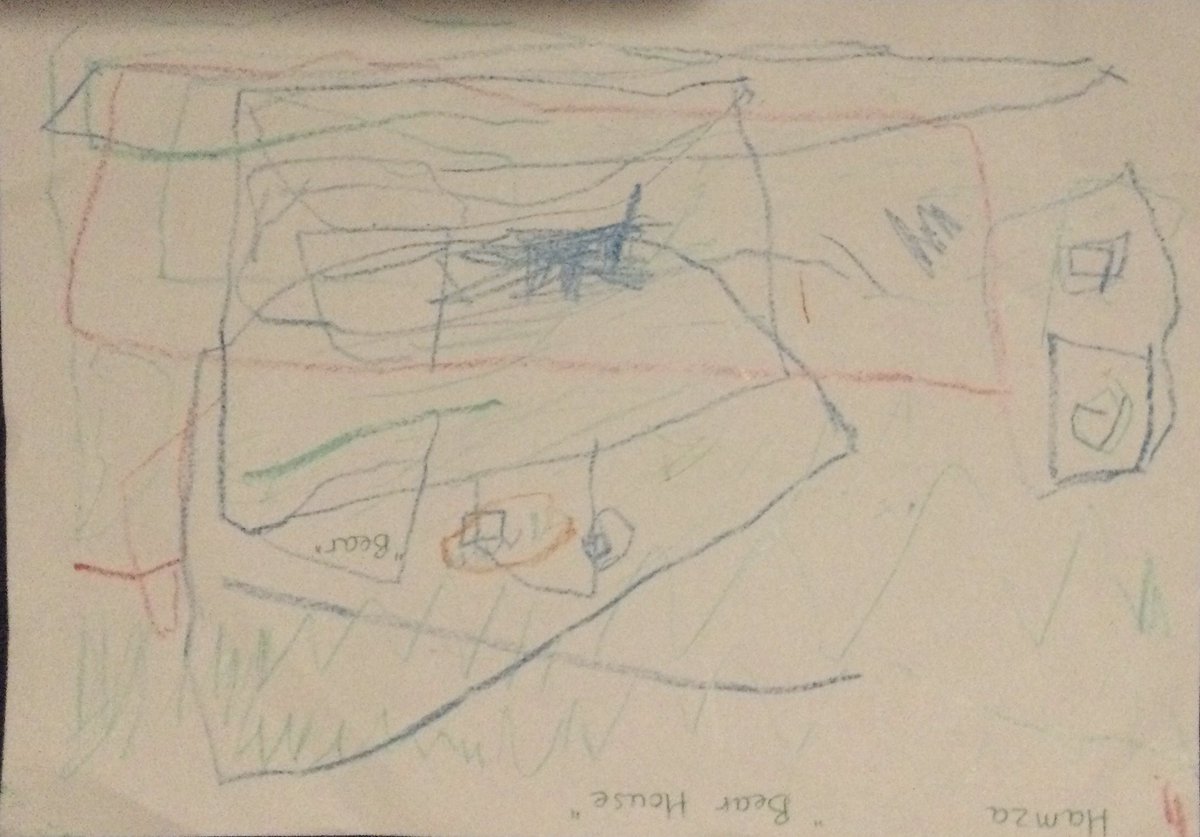 LeighPrimary's tweet image. Nursery/Reception children have been enjoying our new topic story ‘We’re going on a Bear Hunt’. We have been acting out the story and produced some beautiful pictures.@voice21oracy #Literacy #PD #markmaking #PSED #lifelonglearners