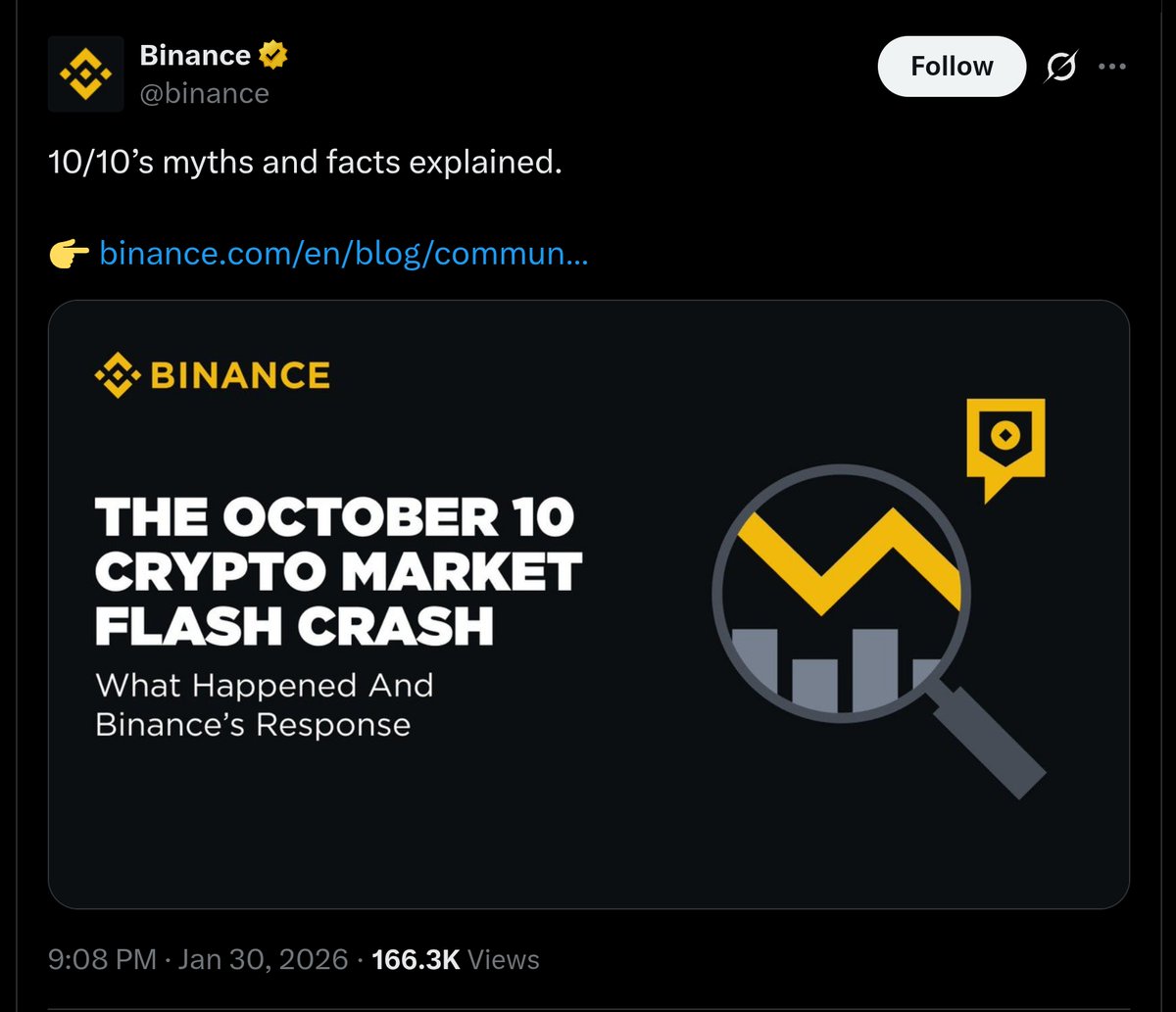 🚨#Binance  have just proven that they are either absolute scammers or completely out of control.

An absolutely amateur response to an event that caused countless billions in damage.

Sad enough that they only addressed this after backlash from two thirds of CT. 

But here is