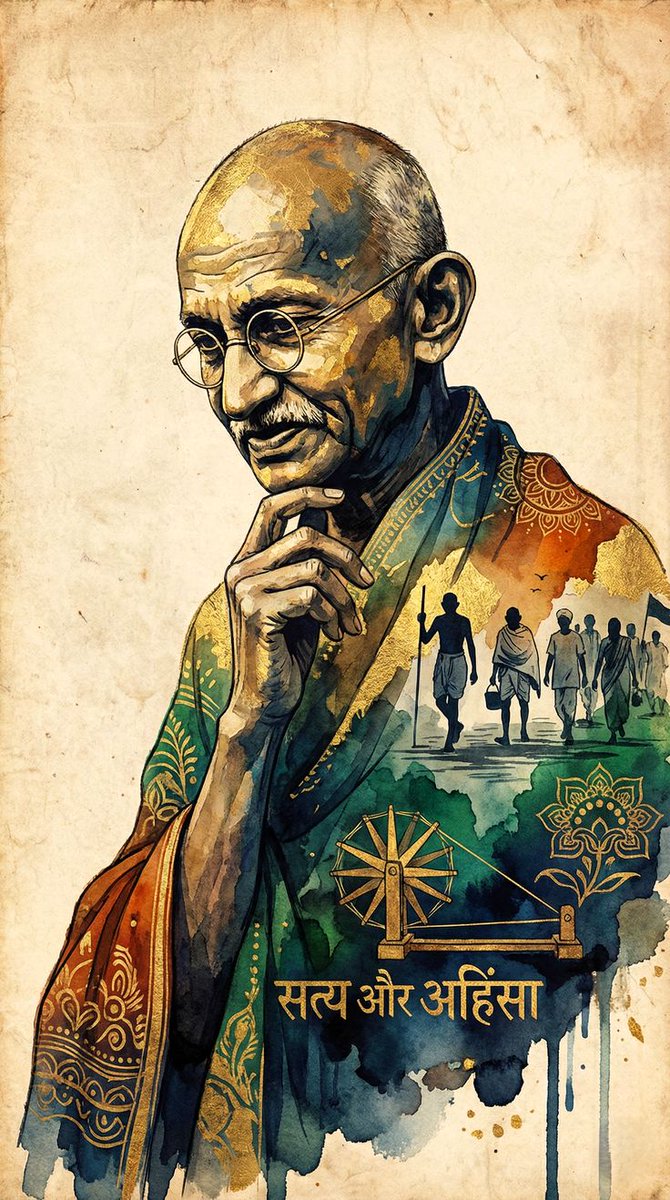 सत्य और अहिंसा के पुजारी , राष्ट्रपिता महात्मा गांधी जी की पुण्यतिथि पर नमन 🙏💐
#MahatmaGandhi