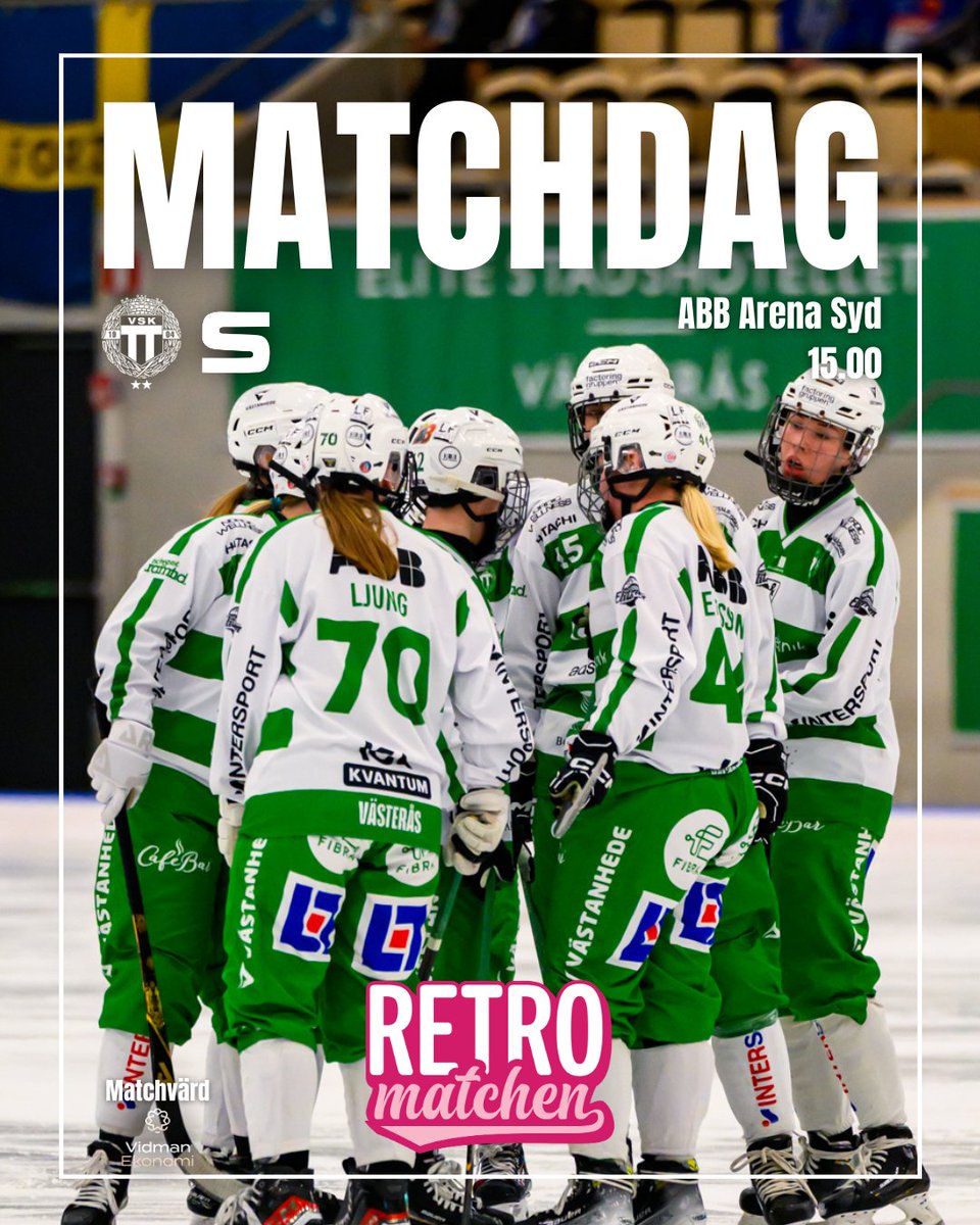 🟢 MATCHDAG ⚪️

🎞️ Retromatchen
🆚 Sandvikens AIK
🕒 15.00
🏆 Elitserien Dam
🏟️ ABB Arena Syd
💰 50/50-lotter: VSKBandy.se/5050
🎫 Biljetter: secure.tickster.com/sv/nfd1cztj4f1…

#VSKBandy #svbandy #västerås