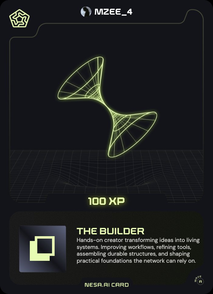 Look at the Nesa Card I got