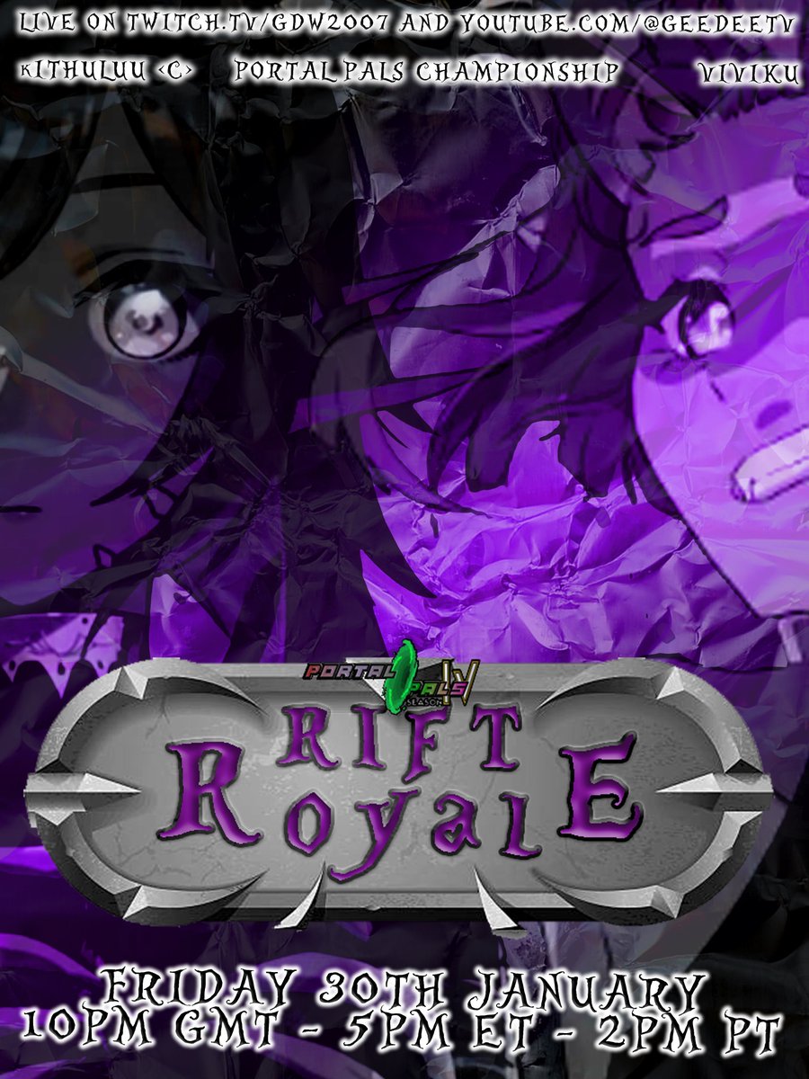 🔴 LIVE

RIFT ROYALE is underway ⚔️🔥

Titles defended.
Contenders decided.
Reality torn apart.
twitch.tv/gdw2007
#WWE2K25 #PortalPalsWrestling #RiftRoyale