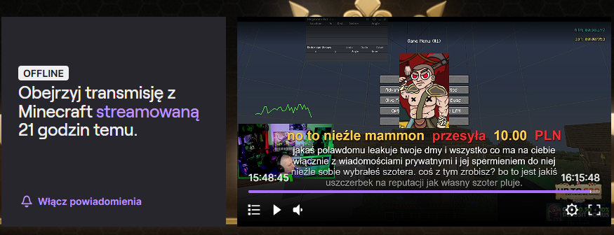 Czyli co, Mamm0n odpalił streama, dowiedział się, że chłop leakuje jego dmy z nim, wyłączył streama i kurwa zaczął usuwać wszystkie DMy? XD

Pojebana akcja, mega mocne