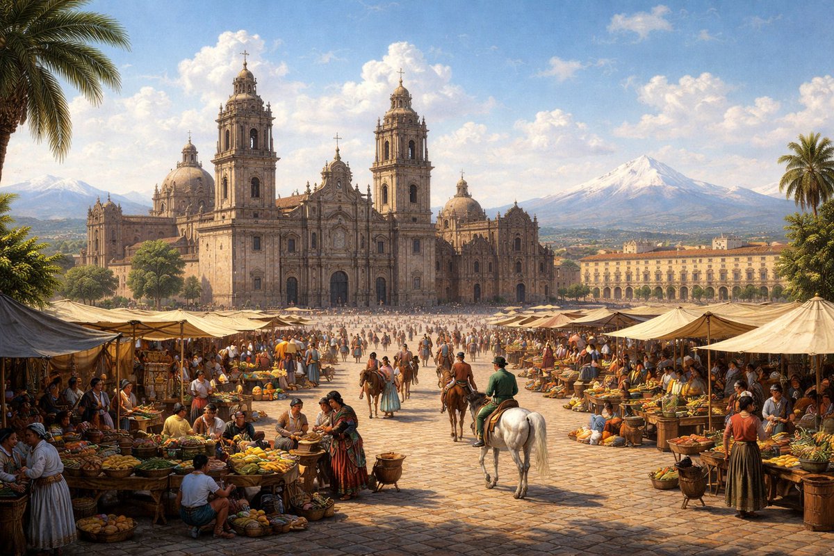 Dario_Madrid_F's tweet photo. El Virreinato de Nueva España fue el más extenso, rico y complejo de todos los que integraron el Imperio español. Creado en 1535 y con capital en la actual Ciudad de México, llegó a abarcar en su momento de mayor esplendor, durante el siglo XVII, un territorio verdaderamente colosal que se extendía desde el norte de lo que hoy son los Estados Unidos hasta Centroamérica, e incluía además las posesiones españolas en el Pacífico, entre ellas las Filipinas.

Nueva España fue una de las regiones más avanzadas del mundo de su tiempo. Su capital, la ciudad de México, era una de las mayores urbes del planeta, con una población superior a la de la mayoría de las ciudades europeas. Contaba con universidades, imprentas, hospitales, academias científicas, una administración sofisticada y una vida cultural intensa. No es casual que ya en 1812 observadores extranjeros afirmaran que la ciudad de México era más moderna y avanzada que ciudades como Washington o Filadelfia, entonces capitales aún jóvenes de los Estados Unidos.

Un territorio que iba mucho más allá del México actual

Aunque hoy se identifique de manera casi automática el Virreinato de Nueva España con el actual México, su extensión territorial era inmensamente mayor. Comprendía la totalidad del territorio mexicano actual y, además, vastas regiones que hoy forman parte de los Estados Unidos.

Dentro de Nueva España se encontraban los actuales estados de California, Nevada, Colorado, Utah, Nuevo México, Arizona y Texas. A ellos se sumaban Oregón, Washington, Florida y amplias zonas de Idaho, Montana, Wyoming, Kansas, Oklahoma y Luisiana. Incluso el suroeste de la actual Columbia Británica, en Canadá, estuvo bajo soberanía española durante décadas. Todo ello formaba parte de un mismo entramado político, jurídico y económico articulado desde la ciudad de México.

Este enorme espacio no era un “vacío” carente de organización. Hubo ciudades, presidios, misiones y rutas que permitieron una presencia efectiva, aunque dispersa, y una cierta integración administrativa de territorios muy diversos. La presencia española en el norte de América fue temprana y sostenida durante siglos, anterior a la expansión anglosajona, si bien limitada por la escasa población y las enormes distancias.

La independencia de México y el inicio del declive territorial

La independencia de México en 1821 supuso una ruptura traumática con el sistema político y administrativo que había mantenido unido ese vasto territorio durante casi tres siglos. El nuevo Estado mexicano heredó una extensión inmensa, pero carecía de los medios, la estabilidad política y la estructura institucional necesarias para defenderla.

A partir de ese momento, y especialmente durante la primera mitad del siglo XIX, los Estados Unidos iniciaron una expansión territorial agresiva hacia el oeste y el sur, amparada en la doctrina del “Destino Manifiesto”. México, debilitado por conflictos internos, golpes de Estado y una economía frágil, fue incapaz de resistir esa presión.

El primer gran golpe llegó con la secesión de Texas en 1836, fomentada y apoyada por colonos anglosajones y por el propio gobierno estadounidense. Pero la pérdida más devastadora se produjo tras la guerra entre México y Estados Unidos (1846-1848). Como consecuencia del Tratado de Guadalupe Hidalgo, México perdió cerca de la mitad de su territorio: California, Nuevo México, Arizona, Nevada, Utah y partes de Colorado pasaron a manos estadounidenses. A ello se sumó, pocos años después, la cesión de la franja de La Mesilla mediante la llamada Compra de Gadsden.
En apenas tres décadas, México perdió aproximadamente un tercio de la extensión heredada tras la independencia, no frente a España, sino frente a los Estados Unidos.

Una realidad histórica frecuentemente silenciada

El contraste es evidente: mientras que durante la etapa virreinal Nueva España fue un territorio cohesionado, próspero y respetado, la ruptura del orden imperial dio paso a una pérdida acelerada de soberanía y de territorio. Lejos de los tópicos, fue bajo la administración española cuando se consolidó la unidad territorial, se fundaron las grandes ciudades y se desarrollaron las instituciones que hicieron de Nueva España una de las regiones más avanzadas del mundo occidental.