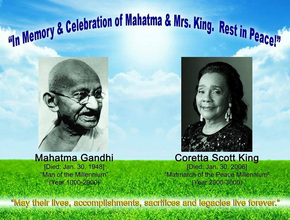 ATLpeacemaker's tweet photo. GREAT DATE! Today, 30 January, is Herstoric. Coretta Scott King &amp; Gandhi Memorials...
https://t.co/HsQ5rRyDj5

@ATLcityofpeace
@GlobalPeaceF
@GlobalPeaceG
@GlobalPeaceM
@GlobalPeaceT
@Heartywood
@realPeacePop
@realPeaceTrain
@ThoreauPond
#ATLpeace ™ https://t.co/NN9x1sQXQ7
