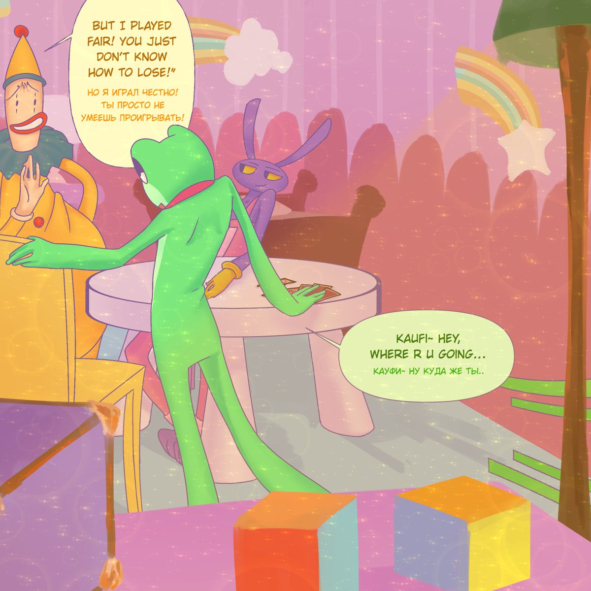 Echchatsor's tweet photo. “How long ago was that? I can’t even remember anymore.”
1/3 part (the rest’s on my profile :)
#TADC #tadccomic #tadcjax #TADCribbit #tadckaufmo #comic #TheAmazingDigitalCircus https://t.co/vJTOtm8ySU