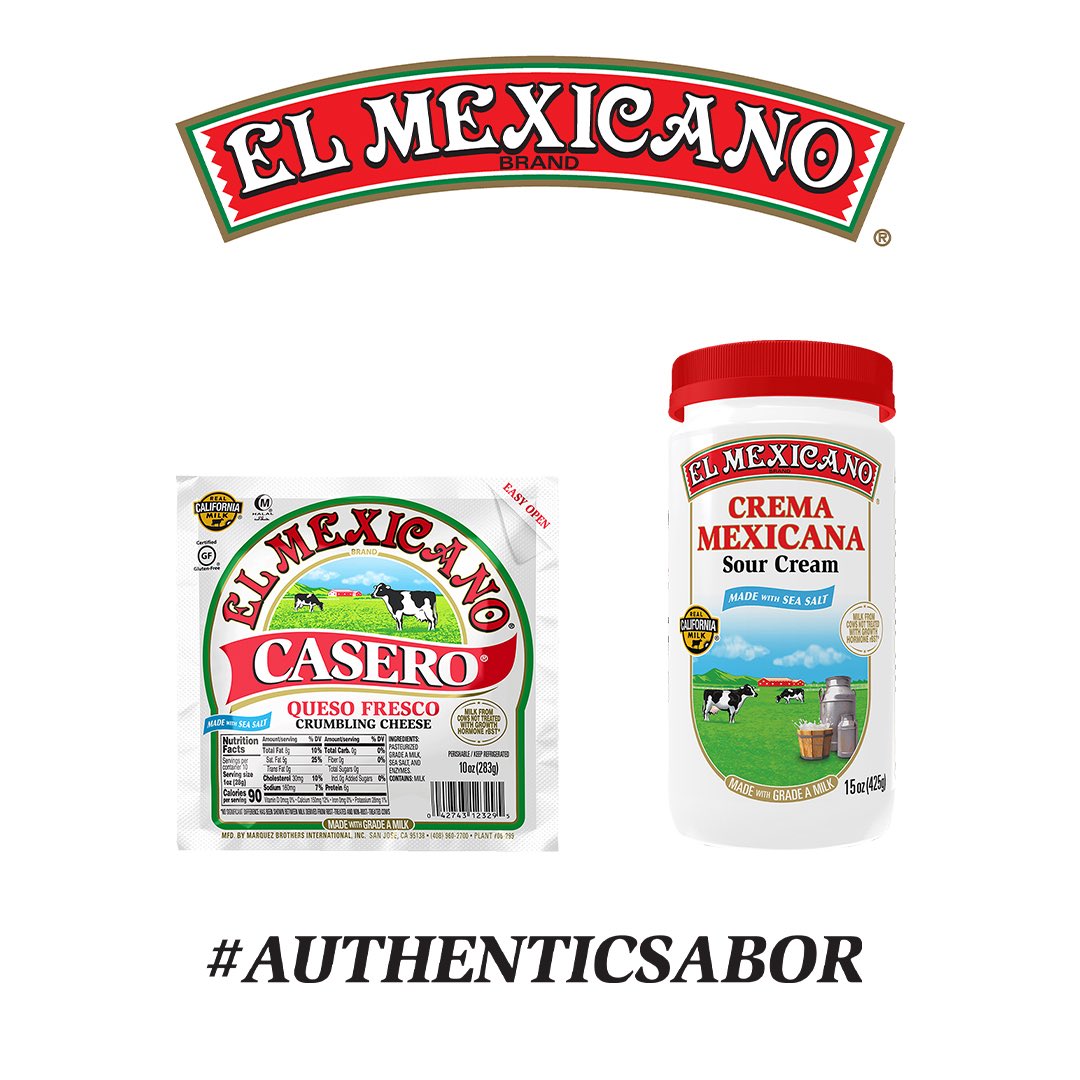Friday calls for tostadas 🤍 Crispy tostadas topped with El Mexicano® Refried Beans, Queso Fresco Casero® and Crema Mexicana. Classic flavors and the perfect way to kick off the weekend.
#AuthenticSabor