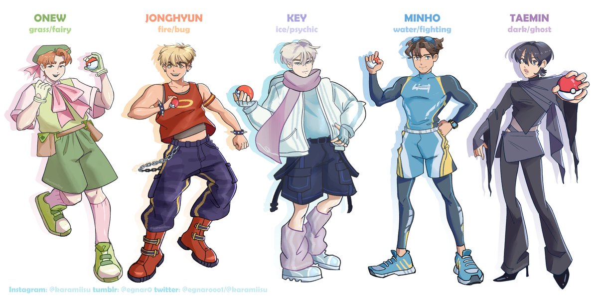 #샤이니 #SHINee as pokemon  trainers!