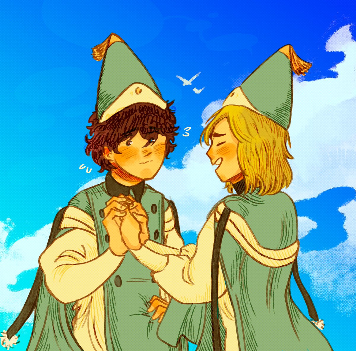 I love these two so much, they are like rays of sunshine to me!!
.
#witchhatatelier #coco #agott #Δ帽子