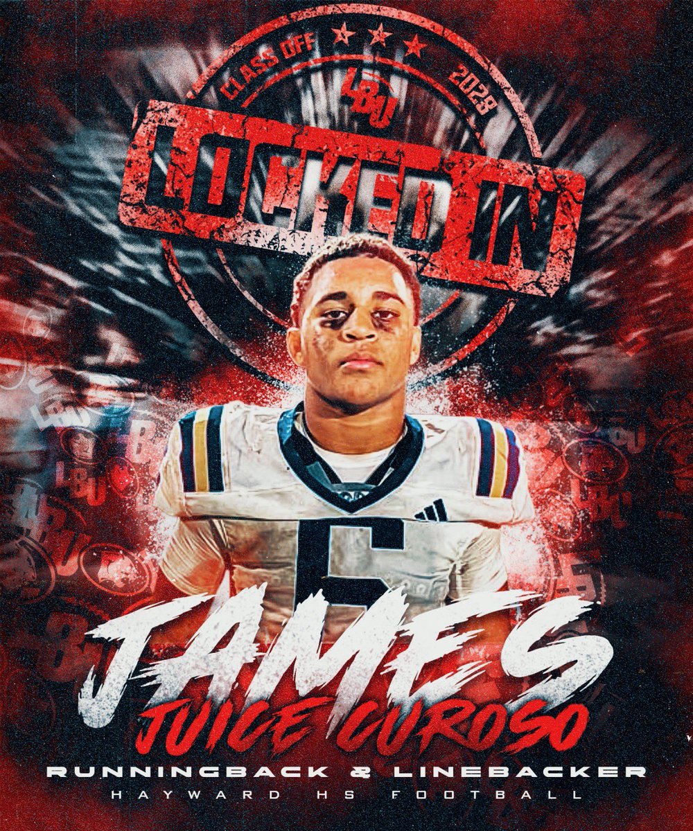 LBUTraining's tweet image. 🚨LBU SHOWCASE ANNOUNCEMENT 🚨
TOP-RANKED Two Way players Nationally in the Class of 2028 is officially LOCKED IN 🔒💥

James “Juice” Curoso @James_Curoso 
Runningback &amp;amp; Linebacker 
@ClovisFootball @coachmccraw 
🎯 LBU Showcase
⏰ Time to go to work.

#LBU #LBUpt #LBvRBshowcase