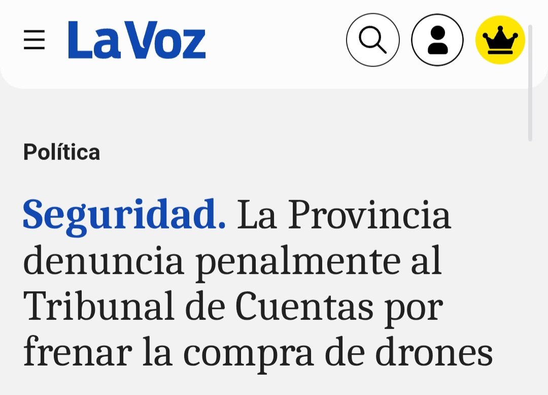 El gobierno de Gildo Llaryora envía a su ministro de 'Inseguridad' a denunciar a los vocales del Tribunal de Cuentas porque le rechazaron un negociado, disfrazado de licitación para la adquisición de drones. Vieron que tenía razón: el problema no son los DRONES, sino los