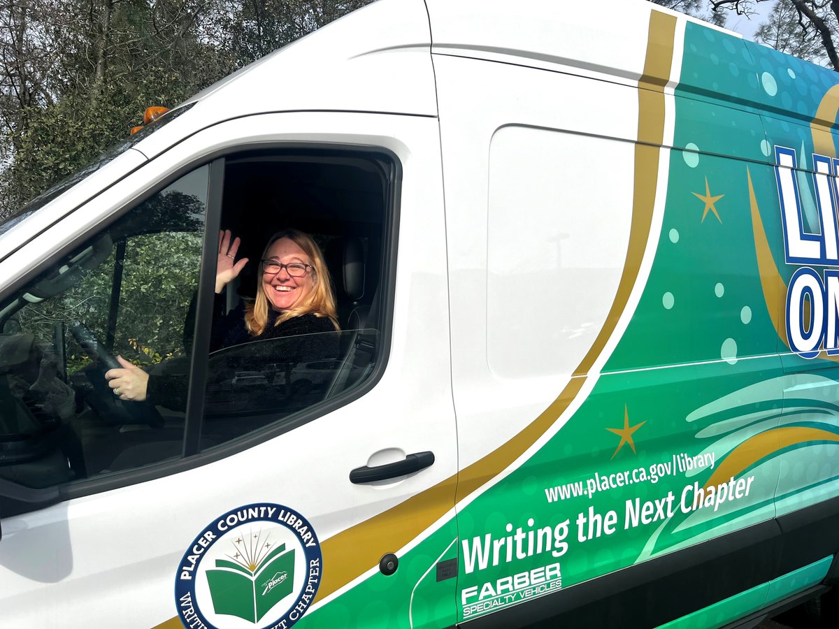 PlacerLibrary's tweet photo. It's here! 🎉 Our brand-new Library on Wheels has officially rolled into town! We're ready to hit the road to deliver stories, services, and smiles all across our community. Stay tuned for more details coming soon on where you can catch the Library on Wheels!
#PlacerCountyLibrary https://t.co/kgdeXf81Js