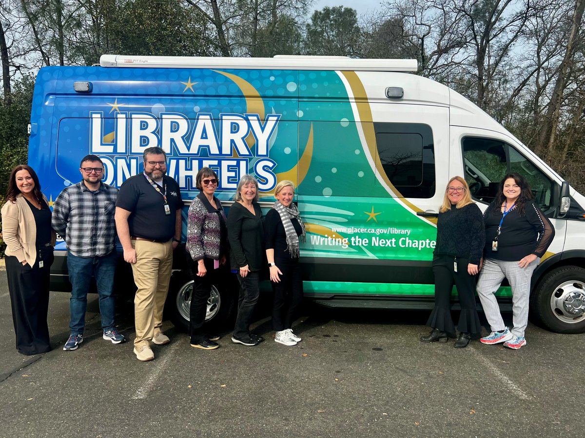 PlacerLibrary's tweet photo. It's here! 🎉 Our brand-new Library on Wheels has officially rolled into town! We're ready to hit the road to deliver stories, services, and smiles all across our community. Stay tuned for more details coming soon on where you can catch the Library on Wheels!
#PlacerCountyLibrary https://t.co/kgdeXf81Js