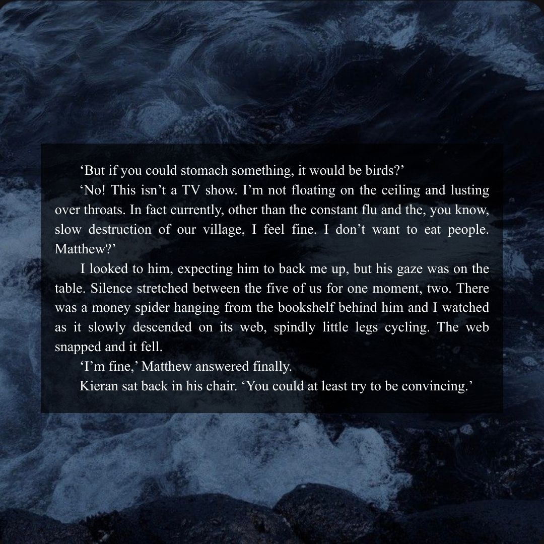 SALEM'S LOT x THE RAVEN BOYS

SEPULCHRE is a tale of gothic otherness and the way small communities treat neurodivergence, mental illness and queerness. 

It dares to ask the question: if everyone in the village refuses to understand you, why not just eat them?
#questpit #Q #H #A