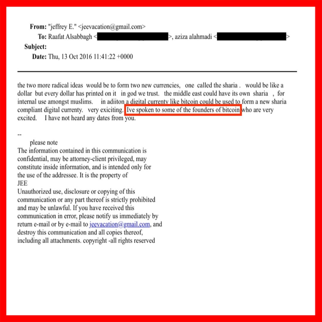 🔴After searching through the Jeffrey Epstein files released today, I found one of the most dangerous documents concerning the Middle East.

▪️The document is correspondence with a person named "Aziza Al-Ahmadi," and it outlines their plan to introduce a special currency for