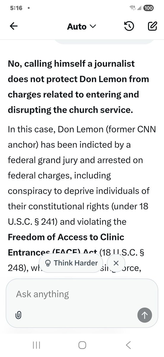 MissMapleCda's tweet photo. ▶️DON LEMON is not protected because he calls himself a journalist. He can't break the law. The FACE Act is clear. #DonLemonArrested #DonLemmon https://t.co/r2842m1h6I