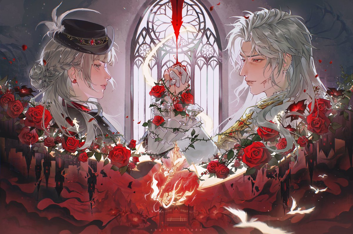 shaiih_heladu_'s tweet image. 🌹| The bond that conquered fate

Even if salvation was never an option, lost souls will tightly hold on to each other and plunge through the gentlest darkness and eternity.

"At the end of the blooming flowers... I'm waiting for you."

#Sylus