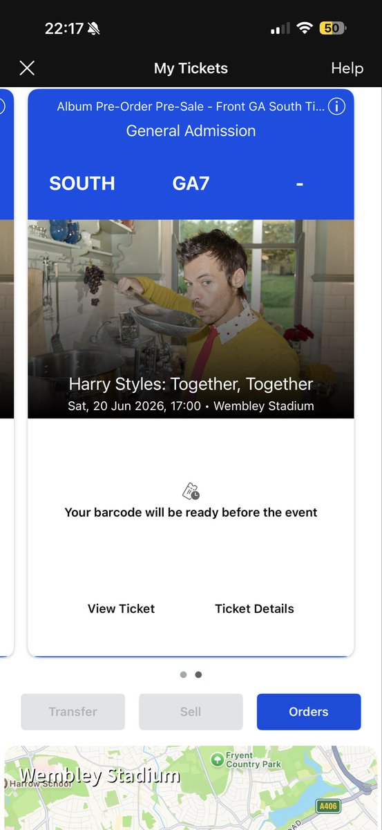 LiepinsNyah's tweet photo. Selling two Harry Styles tickets front standing south for 20th june London, Wembley 🫶🏻 https://t.co/S9xfoPoxuP