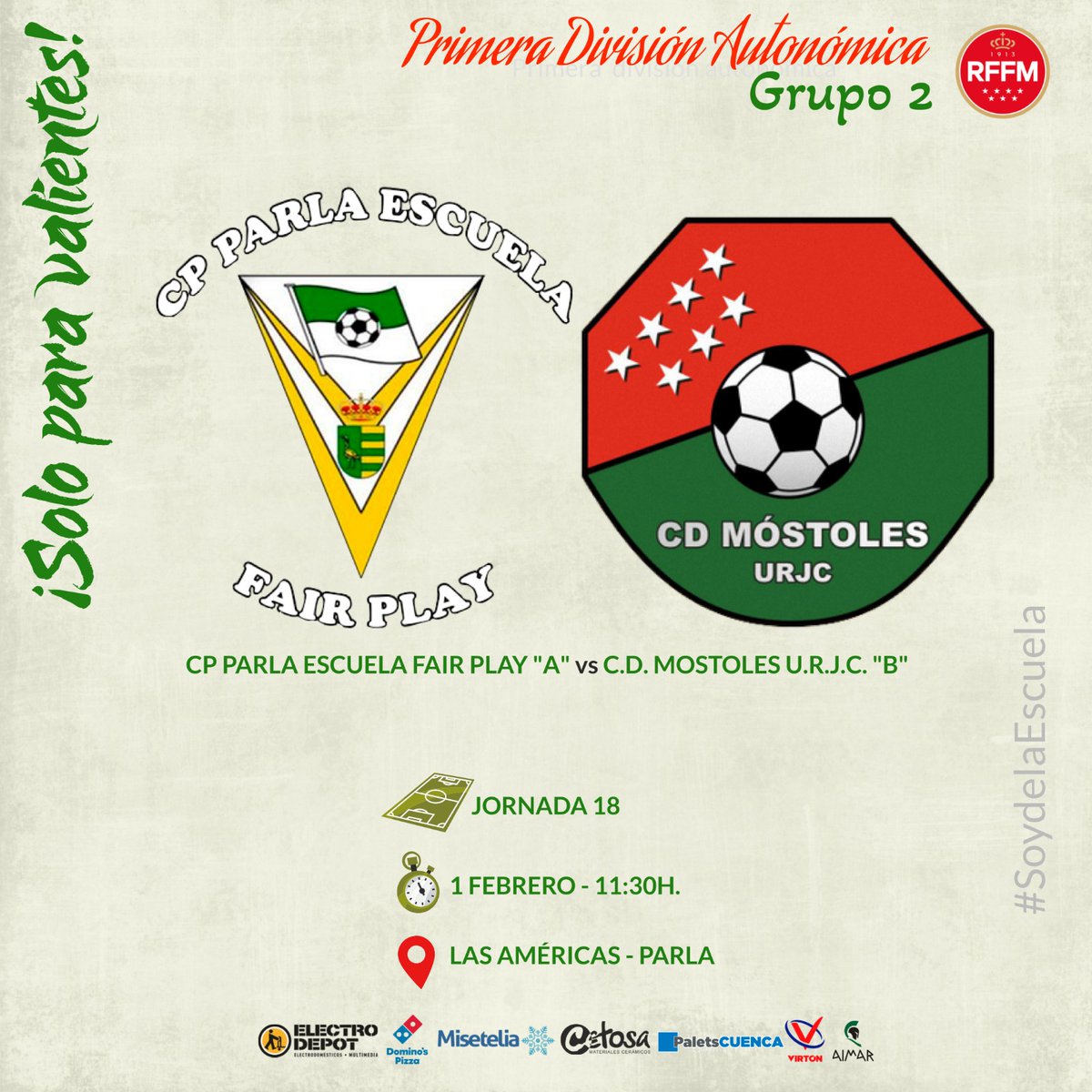 📝 Os dejamos la previa del partido de este domingo ante el CD Móstoles URJC "B":

webdelclub.com/web/Noticia.as…

🤍💚 La Escuela quiere sumar su cuarto triunfo consecutivo en el inicio de la segunda vuelta

#SoydelaEscuela #SoloParaValientes