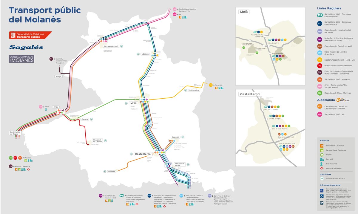 Mobilitat de proximitat al Moianès
Molts desplaçaments no encaixen amb els horaris del transport públic i això fa que encara hi hagi massa cotxes amb una sola persona.
Nou article al blog: ja.cat/JOnUe
Llegiu-lo i feu-nos arribar idees!
Volem ajudar a fer créixer i