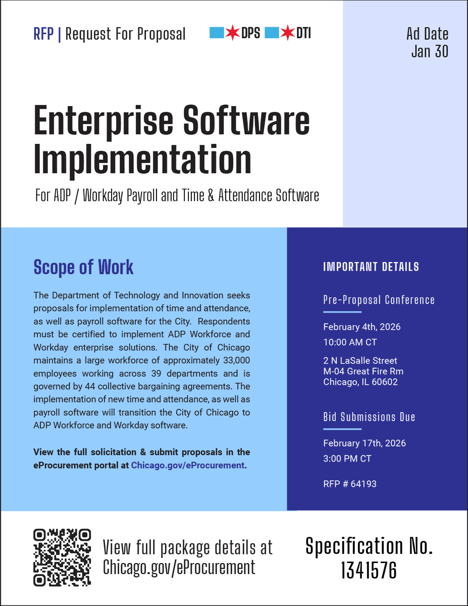 Chicago Department of Procurement Services (DPS) tweet media