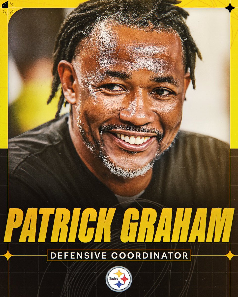 steelers's tweet image. We have named Patrick Graham as our defensive coordinator.

📝: bit.ly/4q7OpOi