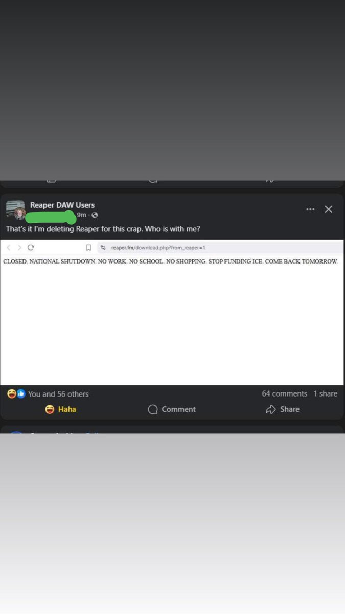 Hey voice actors!

This is your reminder to drop Audacity and pick up REAPER.

#fuckice
