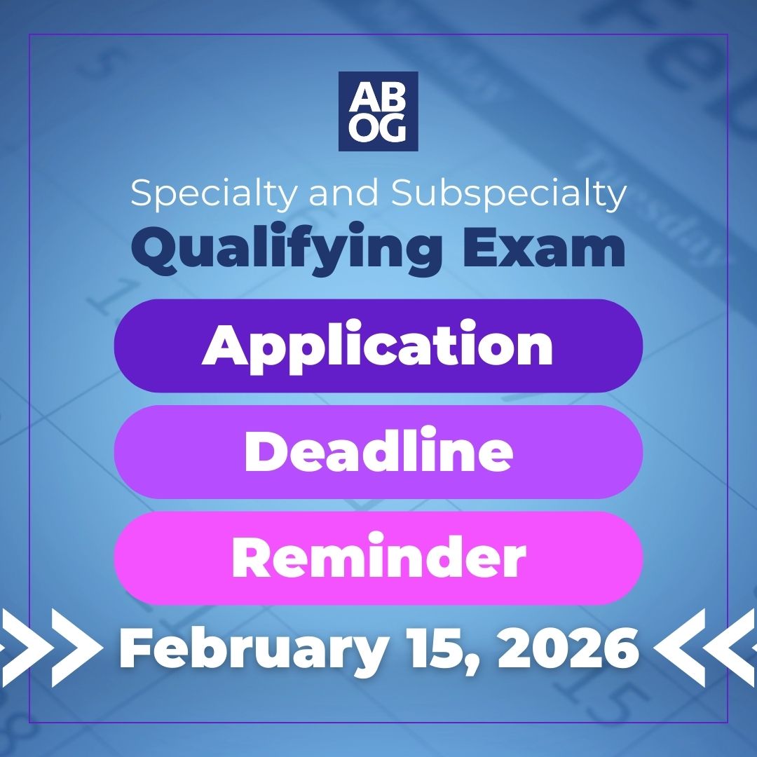 American Board of Obstetrics & Gynecology (ABOG) tweet media