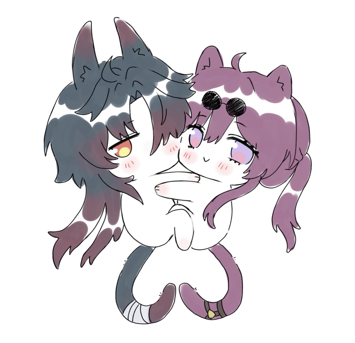 they're glued together 🩷 do not separate #kafblade