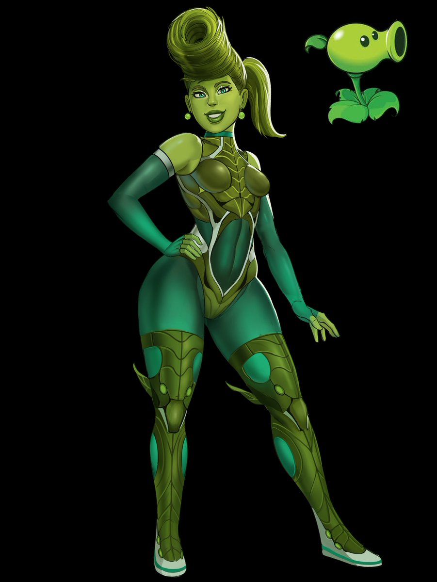 🌱 Peashooter Type — Uncanny Garden (Plants vs. Zombies AU)

Not a single character, but a common phenotypical archetype among Peashooter-class Ophytas