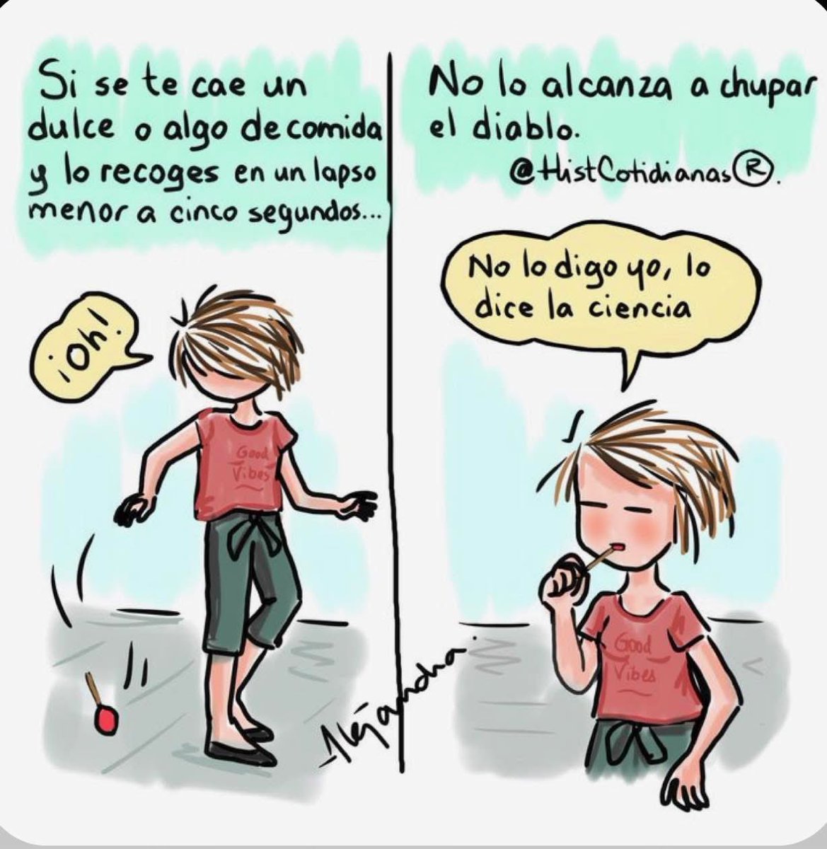 Si se te cae un dulce o algo…