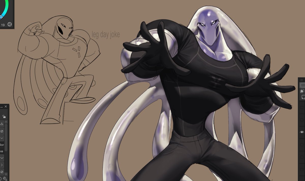 sockdotclip's tweet photo. he'd probably look cooler if his waist wasn't the same thickness as his neck but damn is it funny to me

#oc https://t.co/RE3CqhBBUn