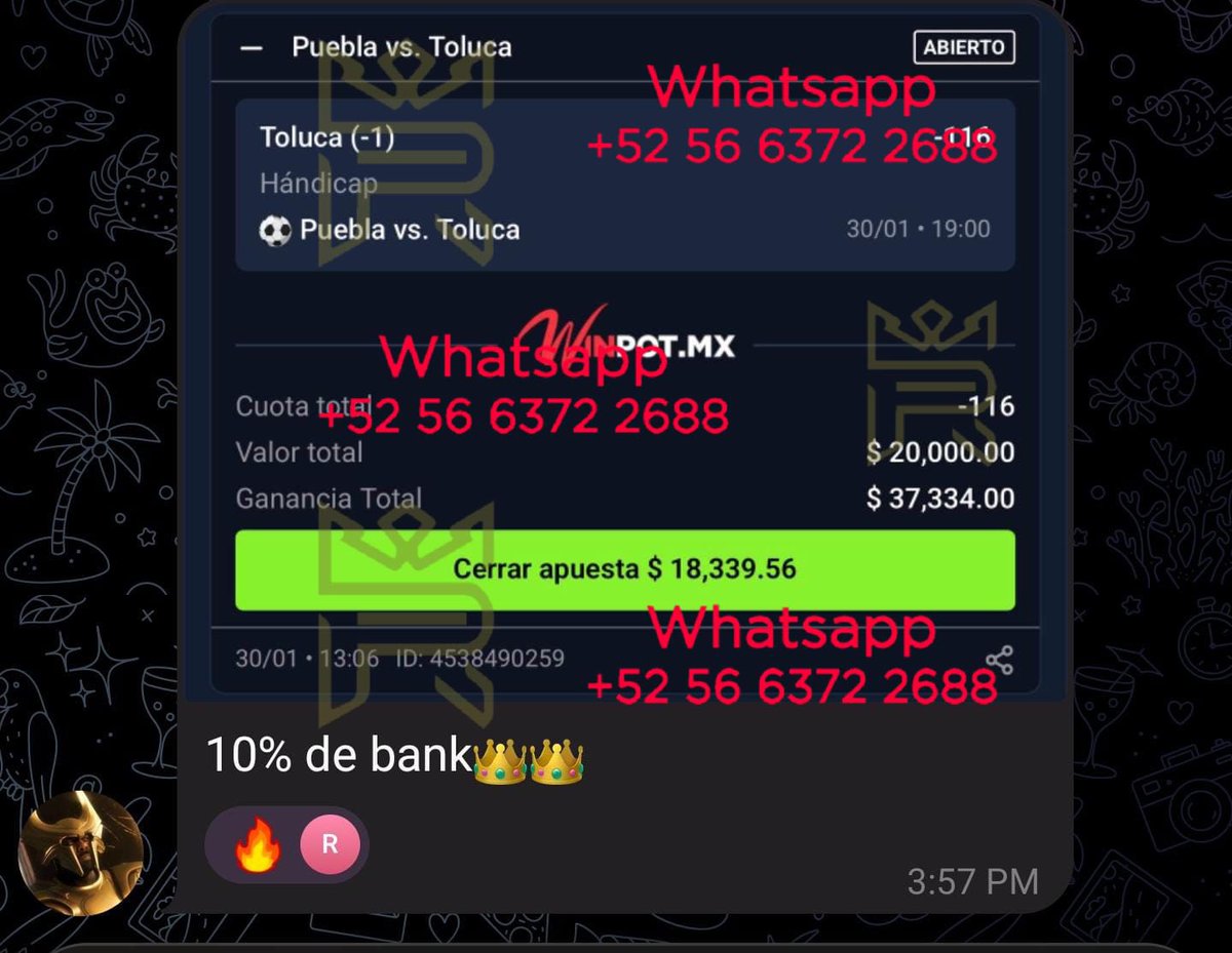 PickCristianRey's tweet photo. APUESTA FUERTE DE 10% DE BANK DEL VIKINGO NEGRO 🪓💣‼️

Con 50 likes ❤️❤️❤️ desbloquean el siguiente free pick 🔓 https://t.co/s0hx1zW0Es