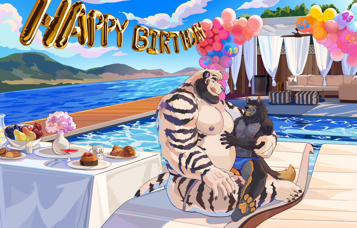 NaikumaArt's tweet image. Making sure to go all out on a special day!

For Lucek and Ditonee!