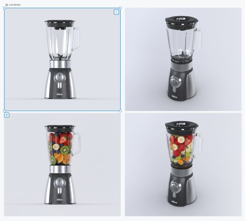 Figurement3D's tweet photo. We have been extending the AI tools in Figurement lately to make it effortless to combine and edit photorealistic renders. In this example, the product itself is fully raytraced. The fruits are added with AI. https://t.co/4IM9I9FPrA